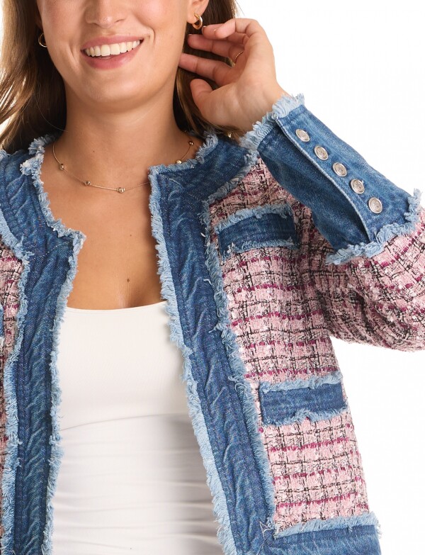 Chaqueta Tweed & Denim ROSA/MULTI