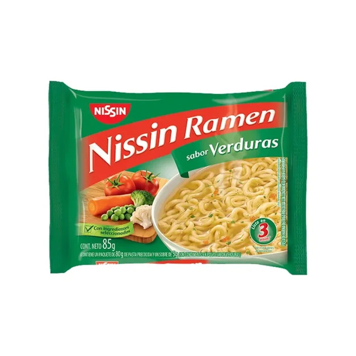 NISSIN FIDEO NOODLES VERD.65G 