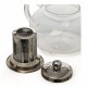 Tetera De Vidrio Borosilicato 800ml Con Filtro Acero Inoxidable Sin Color