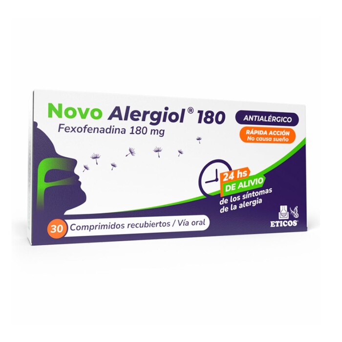 NOVO ALERGIOL 180 MG CJ X 30 COMPRIMIDOS única