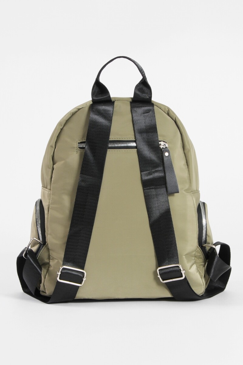 Mochila multi cierres verde