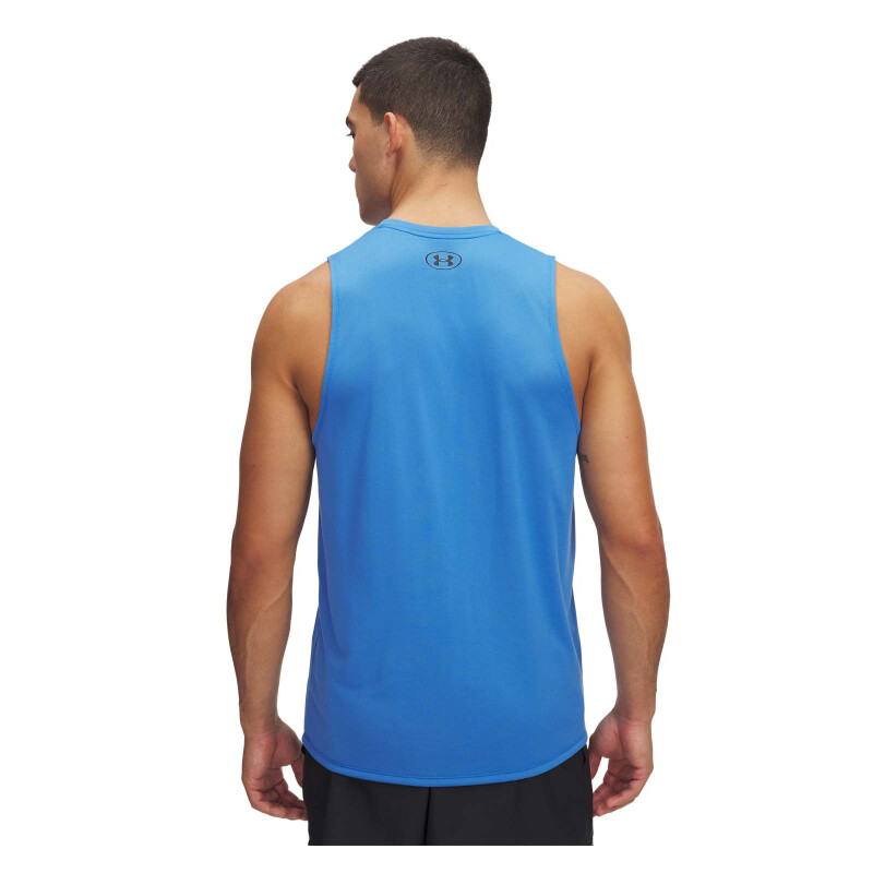 Musculosa Training Under Armour Tech Tank de Hombre - 1382795-402 Azul Claro-negro