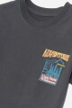 T-shirt estampa Adventure NEGRO