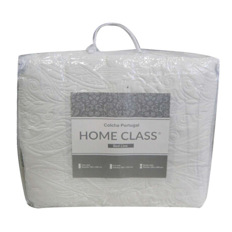Colcha Cubrecama Home Class 1 plaza Amy 99 Blanco
