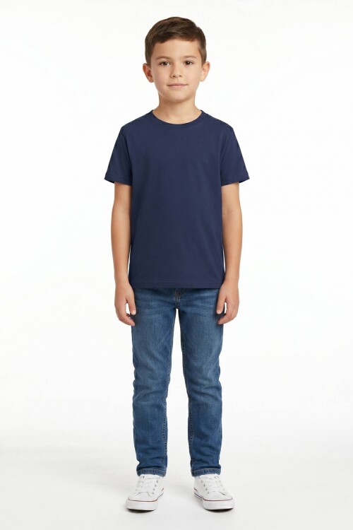 Remera cuello redondo ICONIC 150 AZUL MARINO