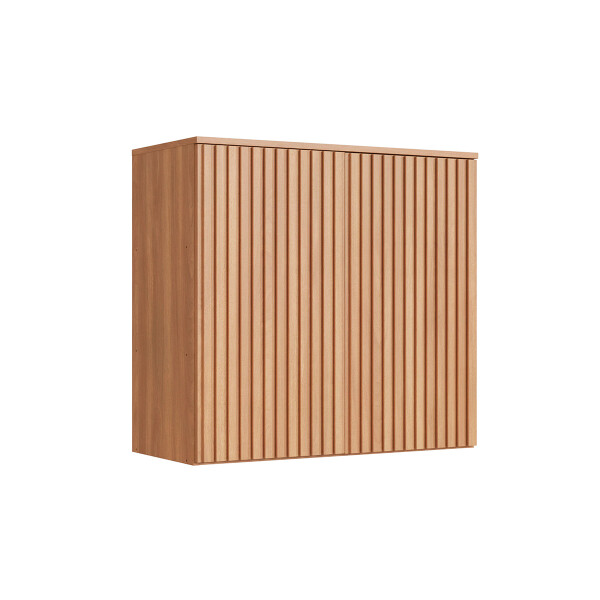 Módulo aéreo ALICE 2 puertas ripadas, color Freijó 0,80 m Módulo Aéreo Alice 2 Puertas Ripadas, Color Freijó 0,80 M