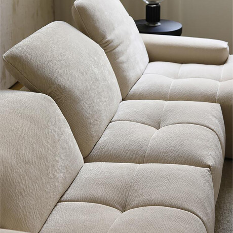 SOFÁ CON CHAISE FLIP FLOP Blanco - IZQUIERDO