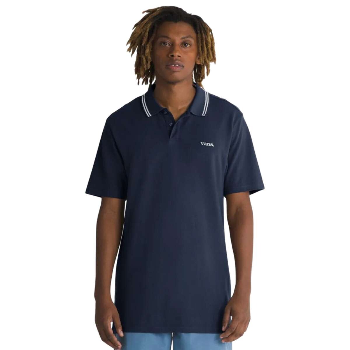 Remera Vans Halecrest Polo Shirt - Azul 