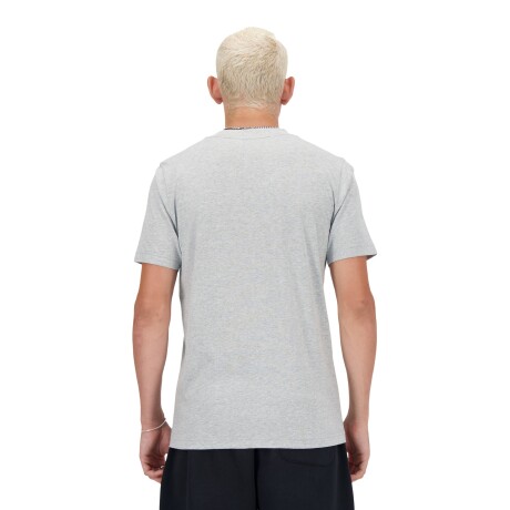 Remera New Balance de Hombre - STACKED LOGO - MT41502AG GREY