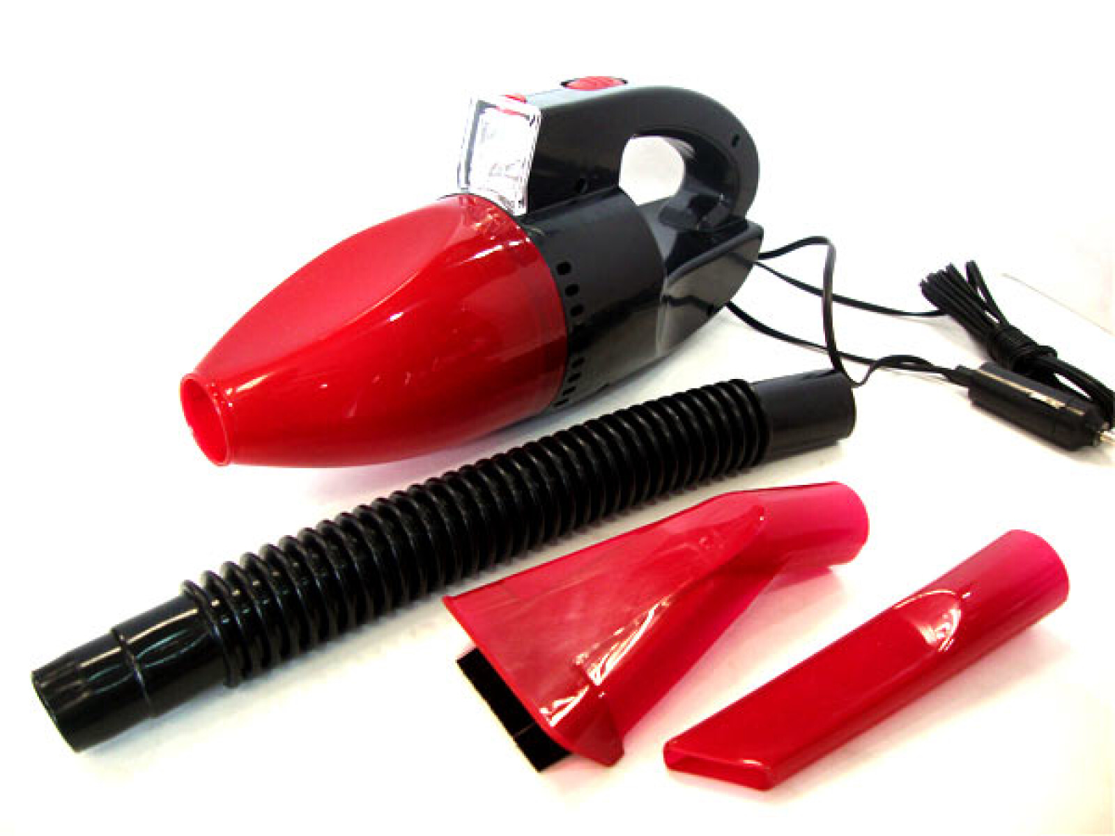 ACCESORIO INTERIOR - ASPIRADORA 12V CON LUZ FRONTAL Y ACCESORIO - 