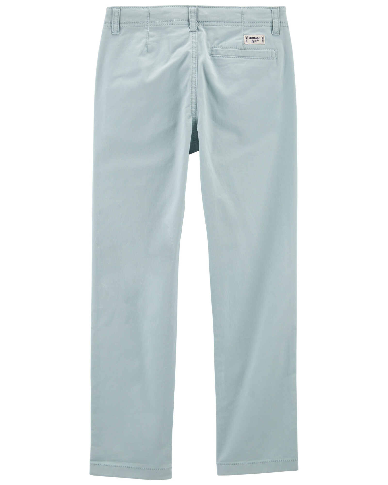 Pantalón de sarga elastizada recto. Talles 6-14 Sin color