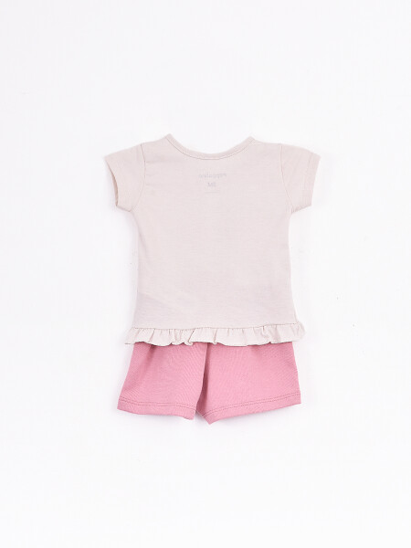CONJUNTO REMERA + SHORT BASSIA ROSA VIEJO