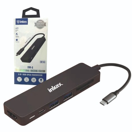 Hub USB Inkax DST-05 Multifunción Tipo-c 001