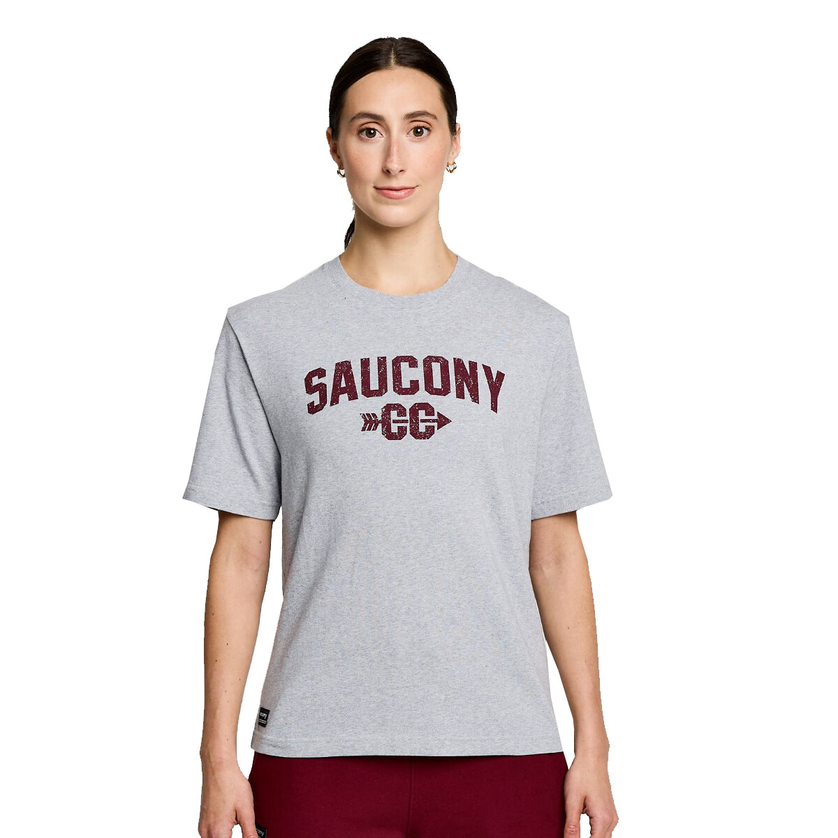 Remera Saucony Unisex - Recovery - SAU800050LGHA3 - LIGHT GREY HEATHER GRAPHIC 