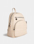 Mochilas Urbanas Mochila De Cuerina Con Pouch - Estampado Geometrico