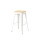 Taburete Tolix en metal y asiento de madera Blanco