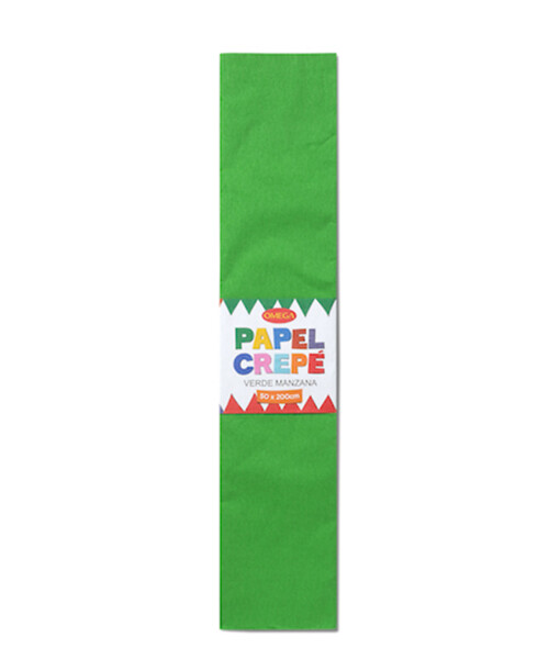 PAPEL CREPE 50cm x 2mts VERDE MANZANA