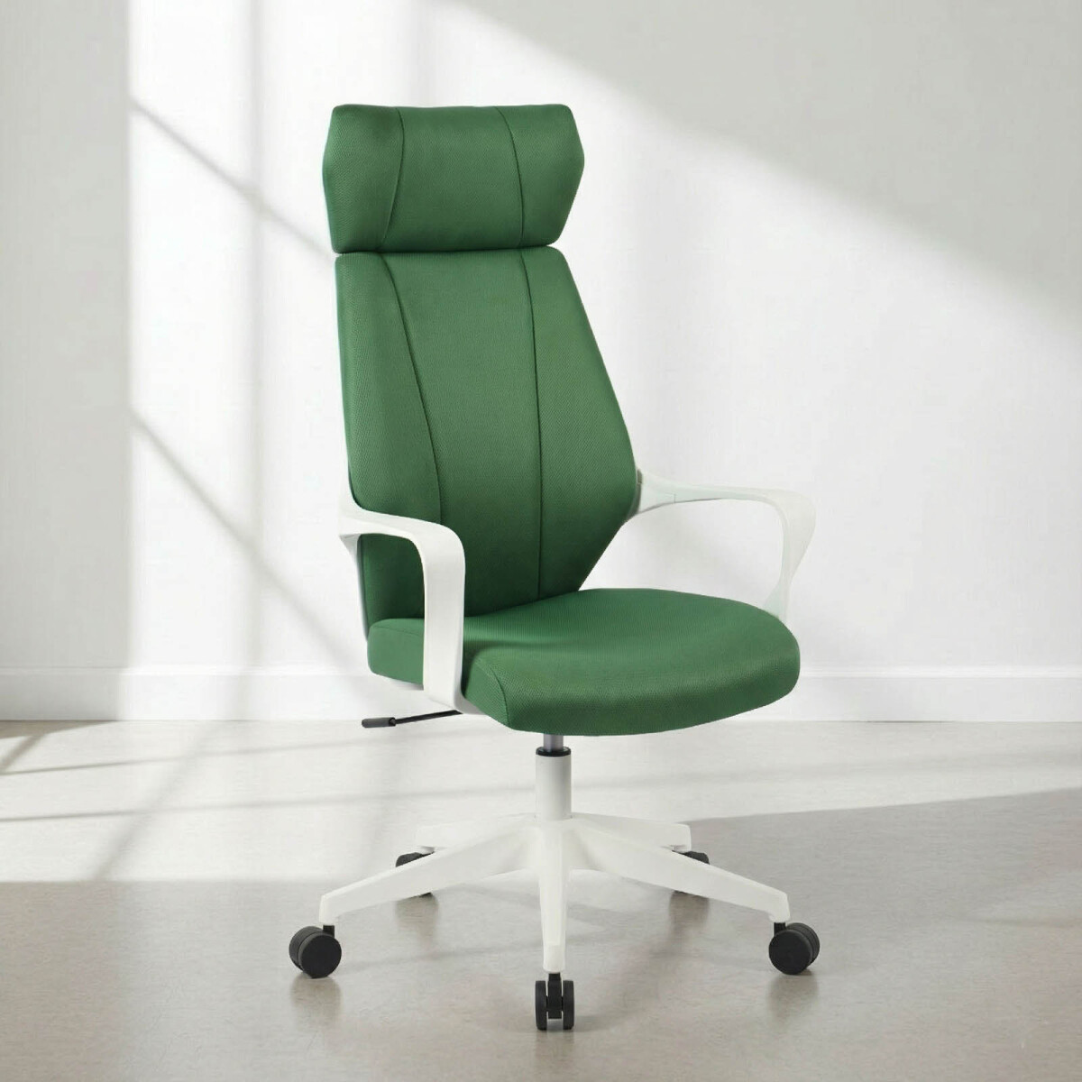 SILLA DE OFICINA - TELA-Y-POLIPROPILENO VERDE ARSENE 