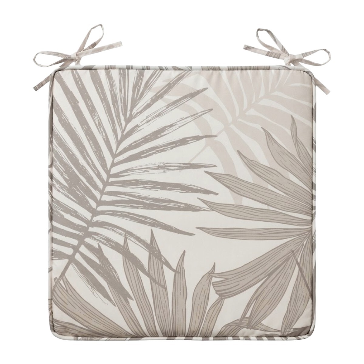 COJIN CUAD DIS HOJAS BEIGE P/SILLA 40X40X5CM 