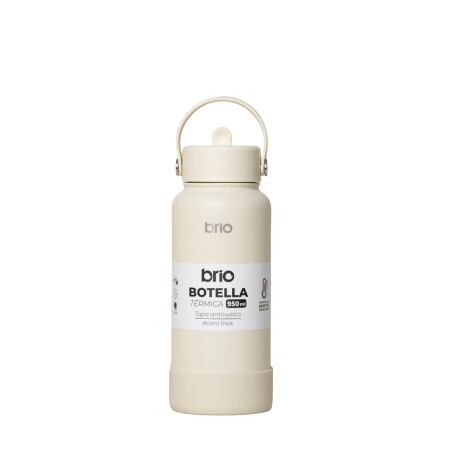 Botella Térmica brio 950ml Acero Inoxidable Crema