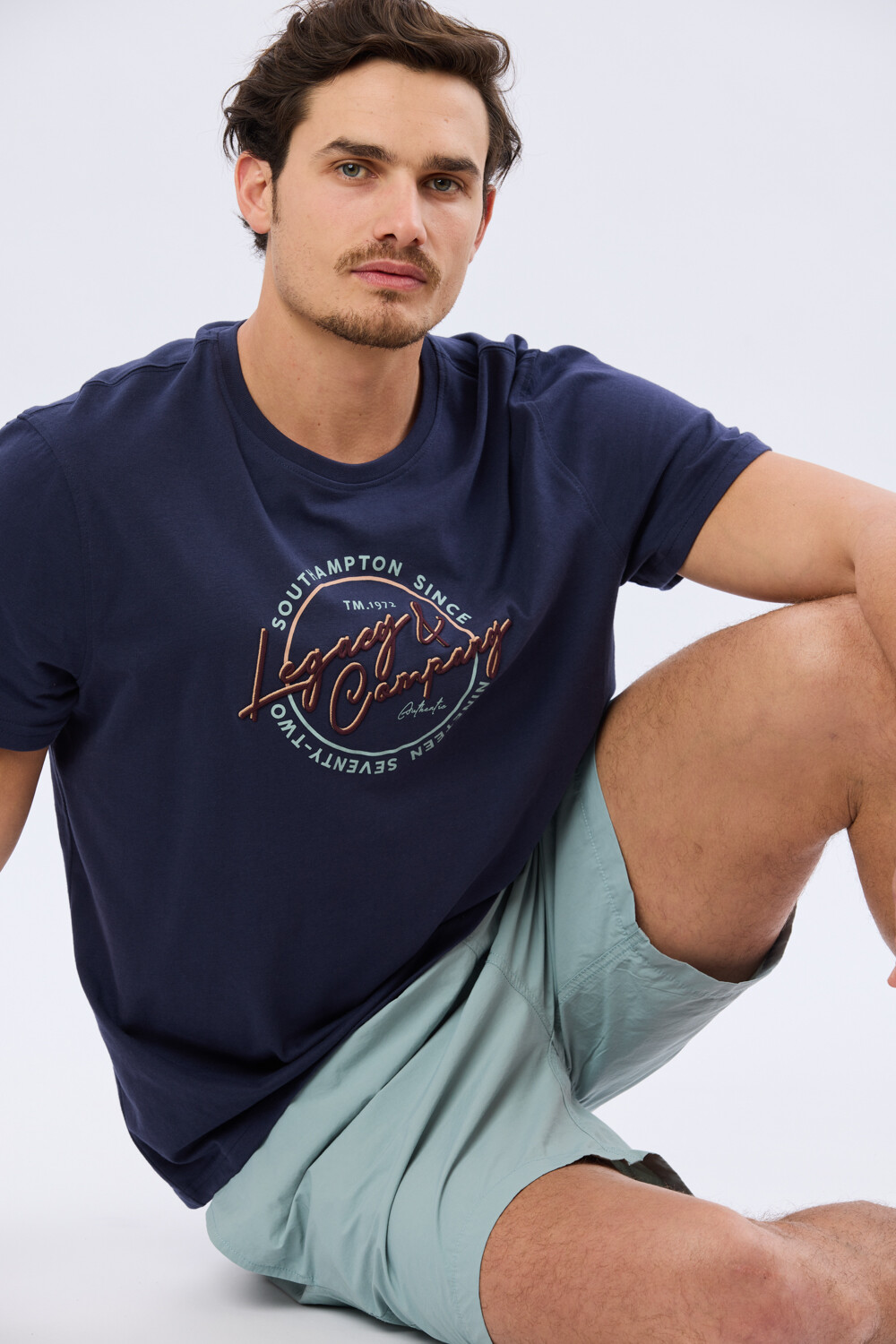 SHORT DE BAÑO LISO Denim