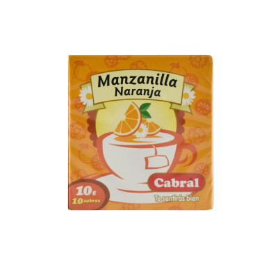 TE CABRAL MANZANILLA CON NARANJA X10 Te Cabral Manzanilla Narnaja