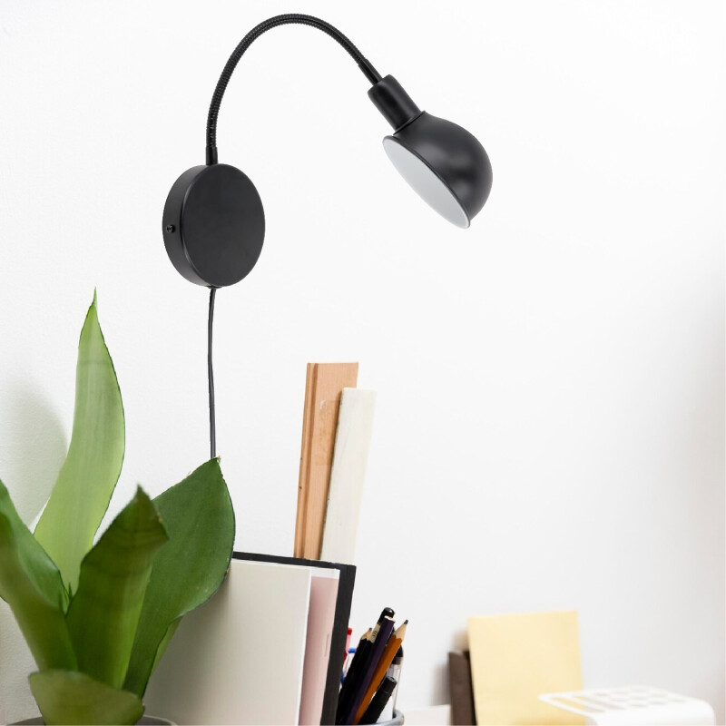 BENSON DE PARED Luminaria para Pared Benson Negra