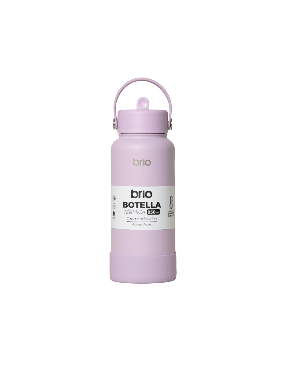 Botella Térmica brio 950ml Acero Inoxidable - Lavanda 