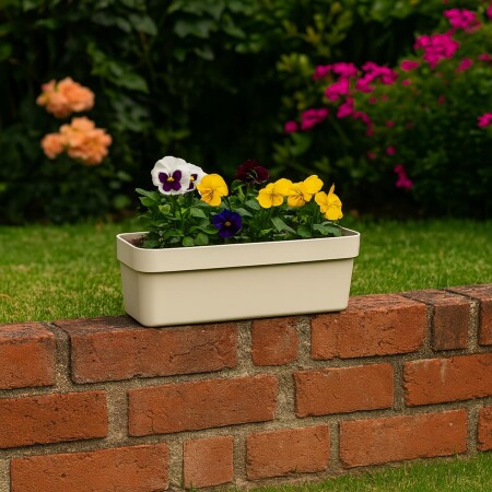 MACETA JARDINERA RECTANGULAR FLORATTA NR 50 11LTS GRIS