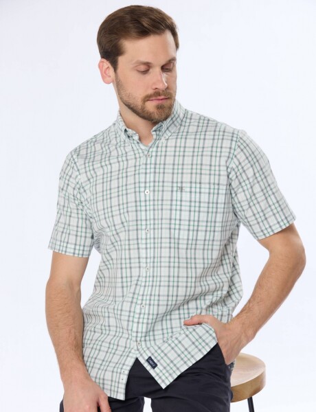 CAMISA SPORT A CUADROS Verde