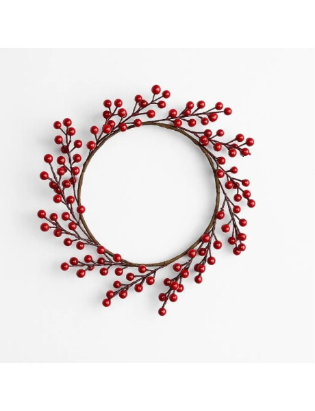 CORONA NAVIDEÑA BERRIES 12 RAMAS 30 CM. CORONA NAVIDEÑA BERRIES 12 RAMAS 30 CM.