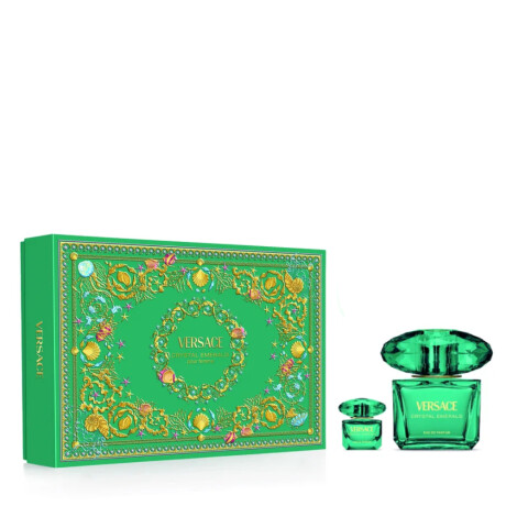 Cofre Versace Perfume Crystal Emerald EDP 90ml + Body Lotion 100ml + Travel Size 5ml Cofre Versace Perfume Crystal Emerald EDP 90ml + Body Lotion 100ml + Travel Size 5ml