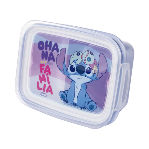 Pote Plástico Stitch Con Traba y División 850 ml U