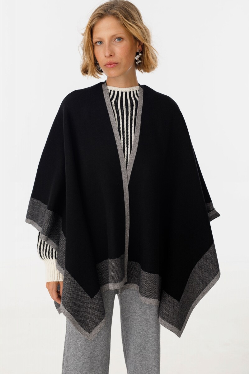 Ruana Line Negro