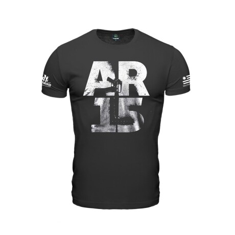 Remera manga corta AR15 Gris