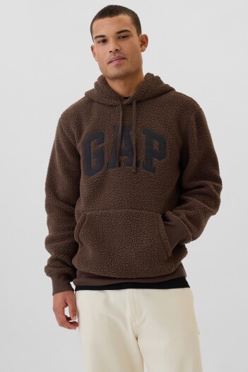 Canguro Logo Gap Sherpa Hombre Woodsy Brown
