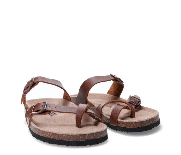 Sandalia BIRKANA descalza Brown