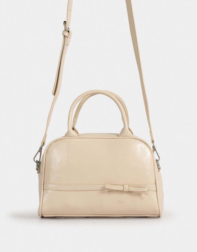 Bowling Cartera Bowling Con Lazo - Marron Beige