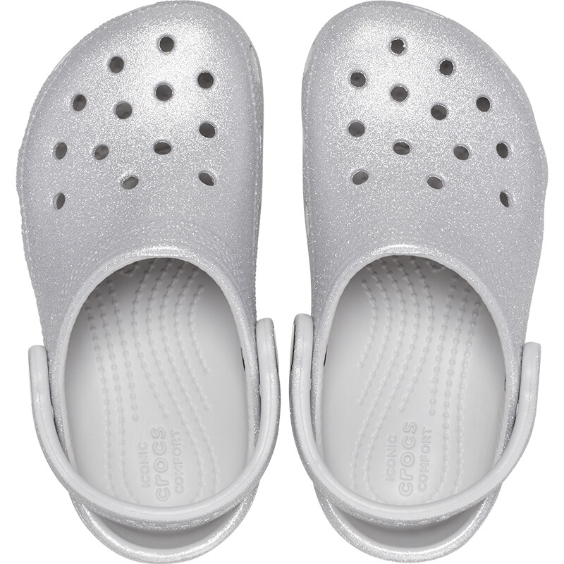 Classic Clog Glitter Gris