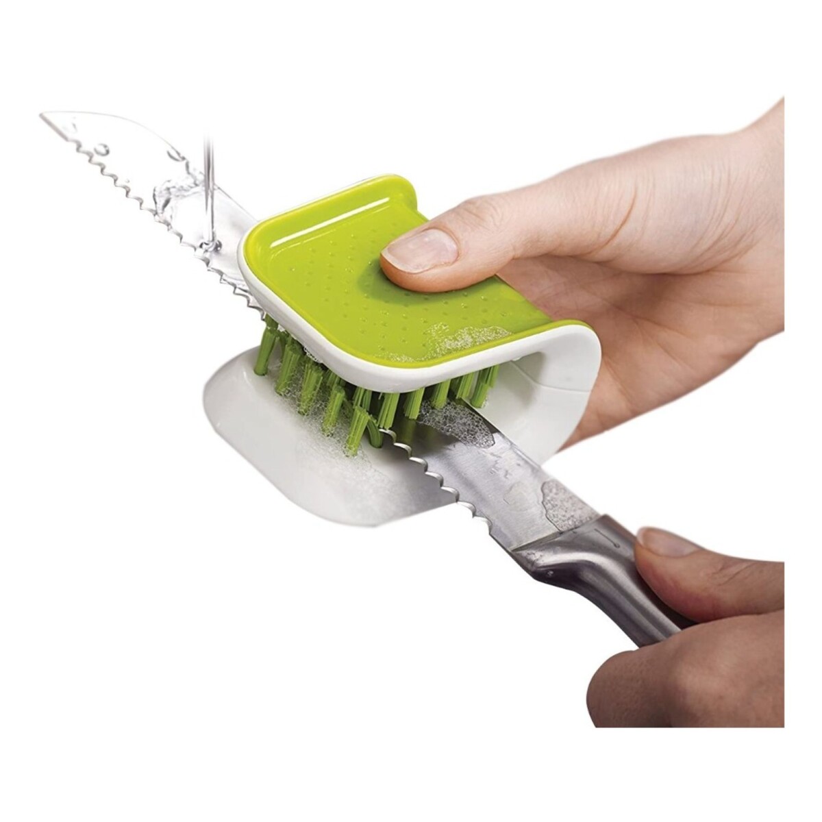 Cepillo Limpieza Cubiertos Tenedores Cuchillos Practico 