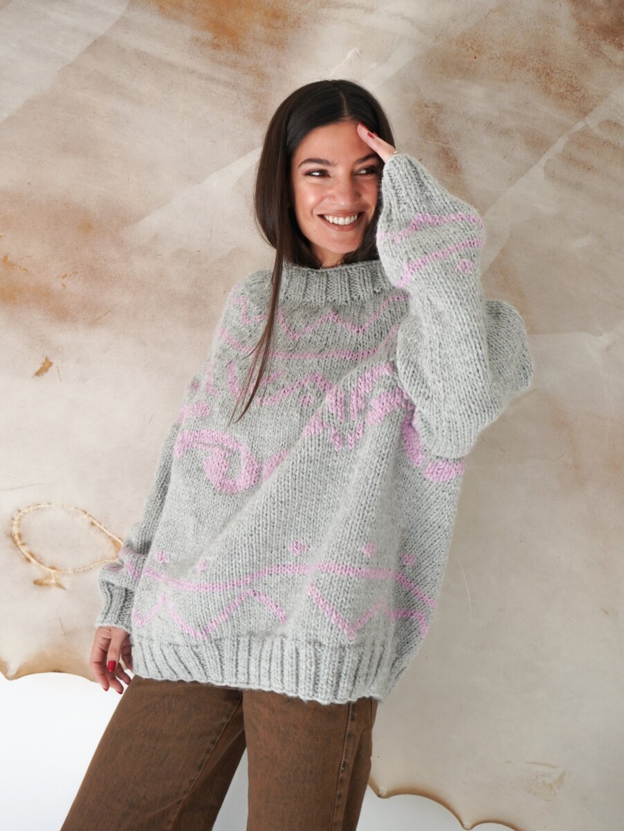 The Fabulous Sweater - Gris / Lila 