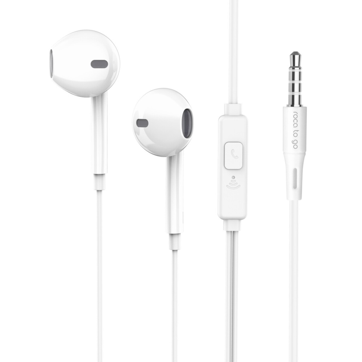 Auriculares Stereo Roca To Go 3,5Mm Universo Binario - BLANCO 