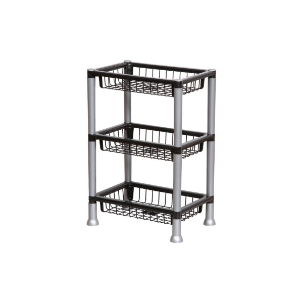 FRUTERO RECTANGULAR PLASNEW X 3 NEGRO REF 426 Sin color