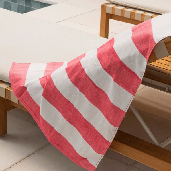 Toalla Playera Cabana Stripes Pink