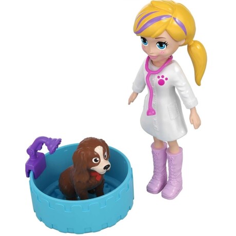 Playset Polly Pocket Hospital Móvil de Animalitos 001