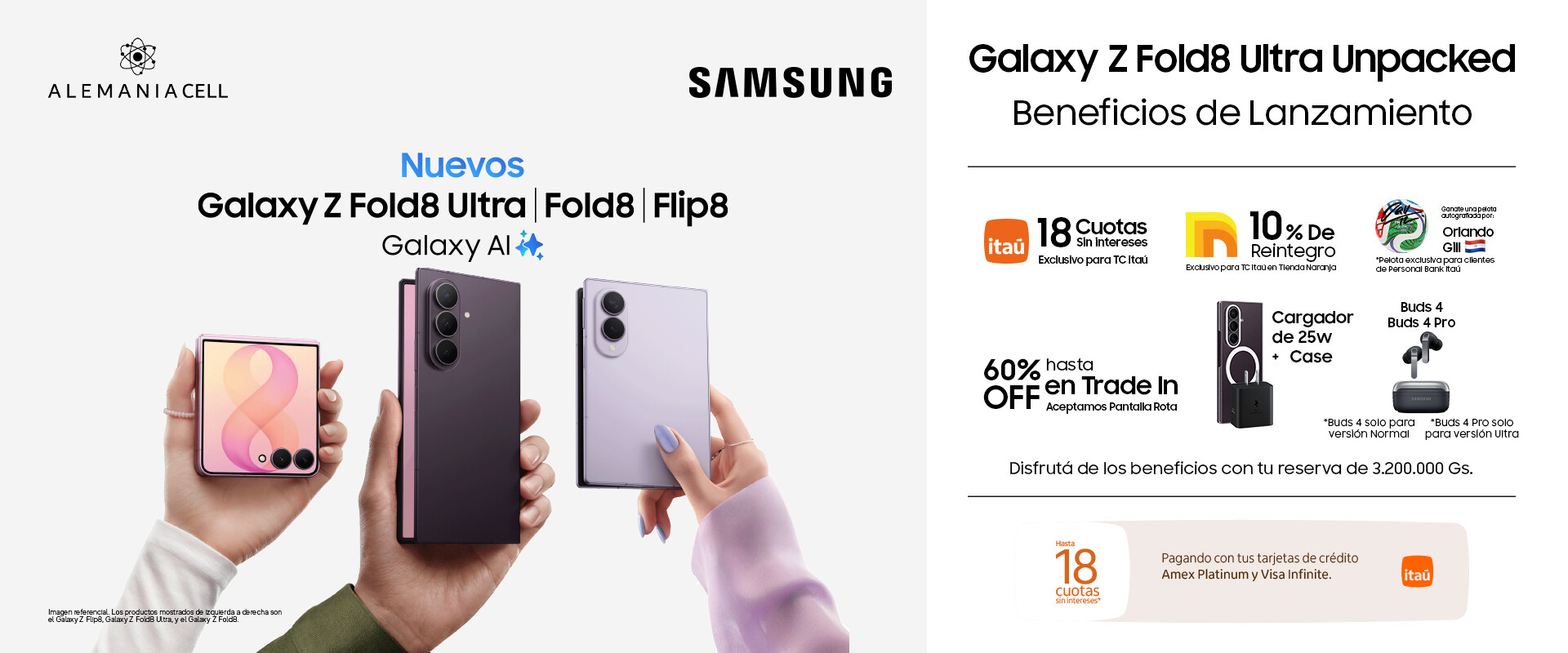 PREVENTA Samsung Galaxy ZFold8/ZFlip8