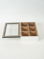 Caja Para Té Aryel, 6 Separaciones. Negro