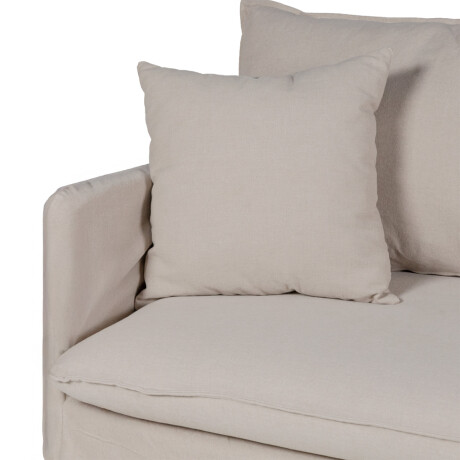 Sofá Snow con Funda - Tela Rústica - 2,5 cuerpos TD5263-1636 (Capuccino)