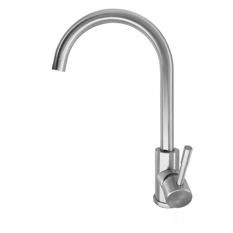 Canilla monocomando para mesada agua fría PLATEADO