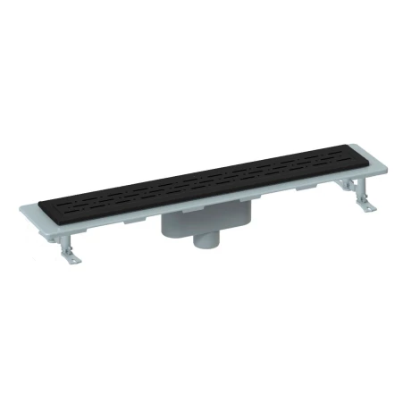 Desague De Duchero Lineal Con Rejilla Negro Mate 83 Cms Acero Inoxidable 000